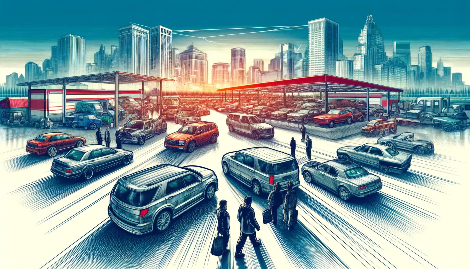 April 2024 used car market analysis graphs showing pricing trends and vehicle segment performance