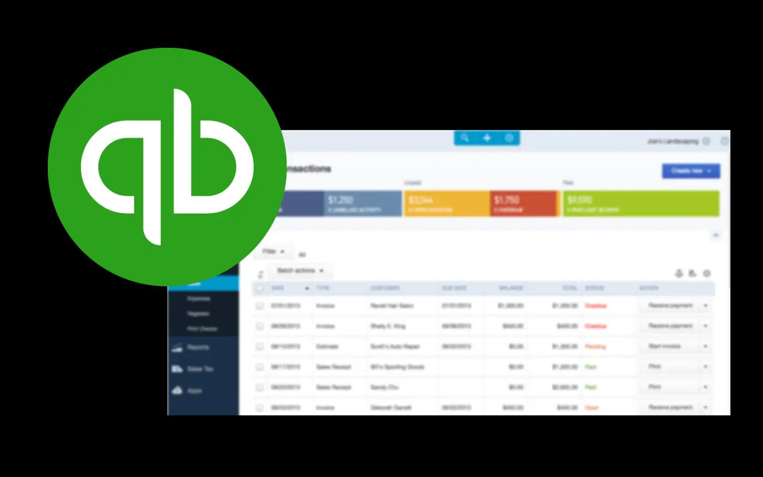 Quickbooks Logo with DealerClick Software